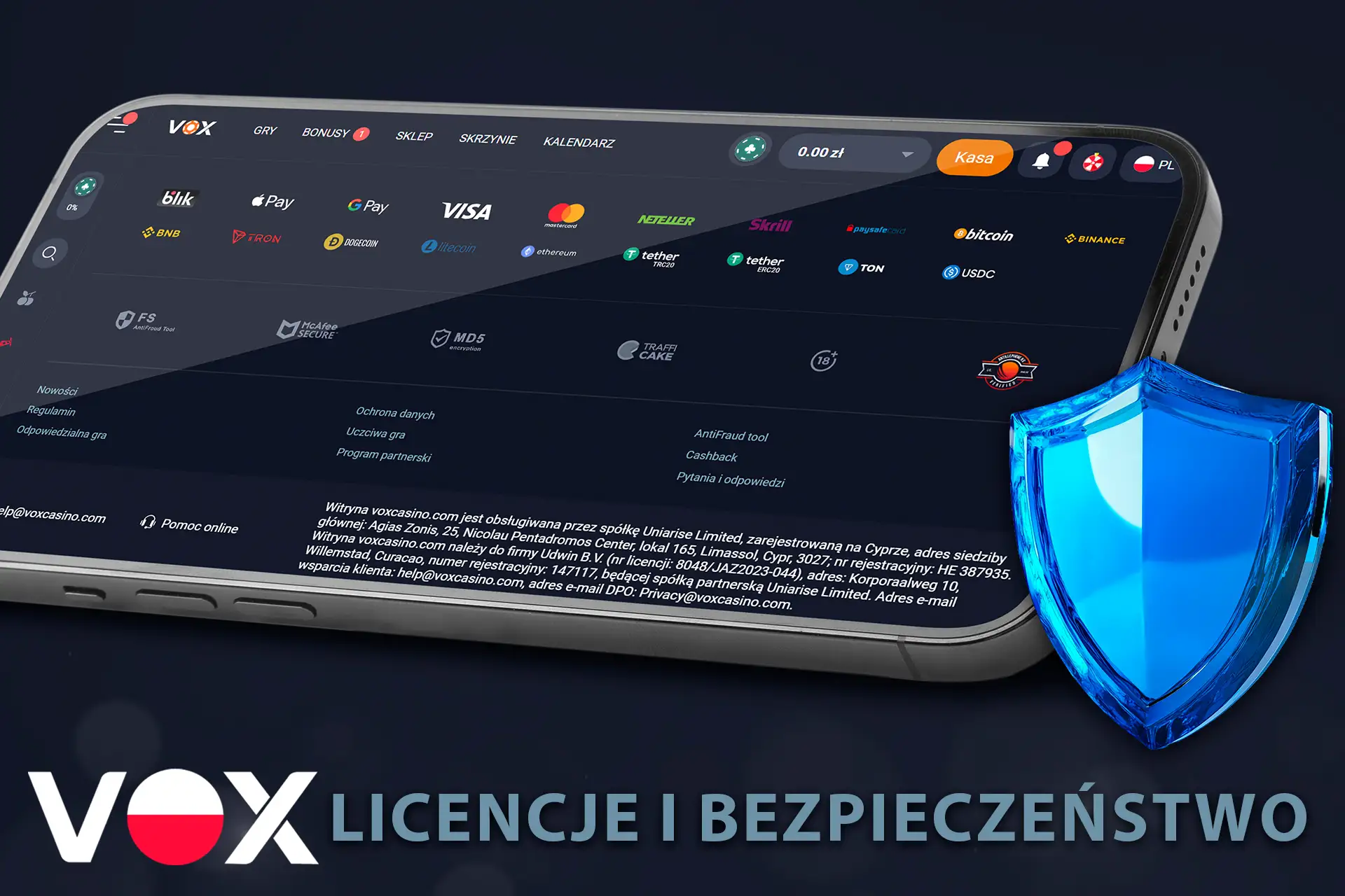 W pełni legalne i bezpieczne kasyno w Polsce