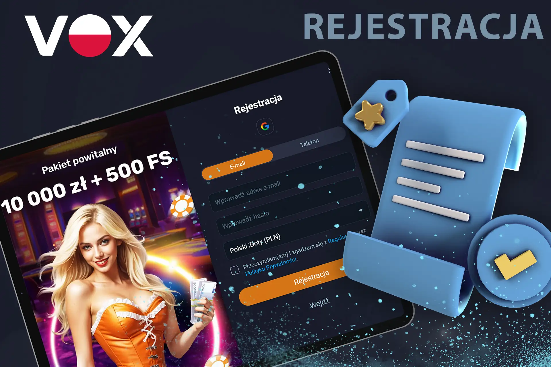 Prosty proces rejestracji w kasynie