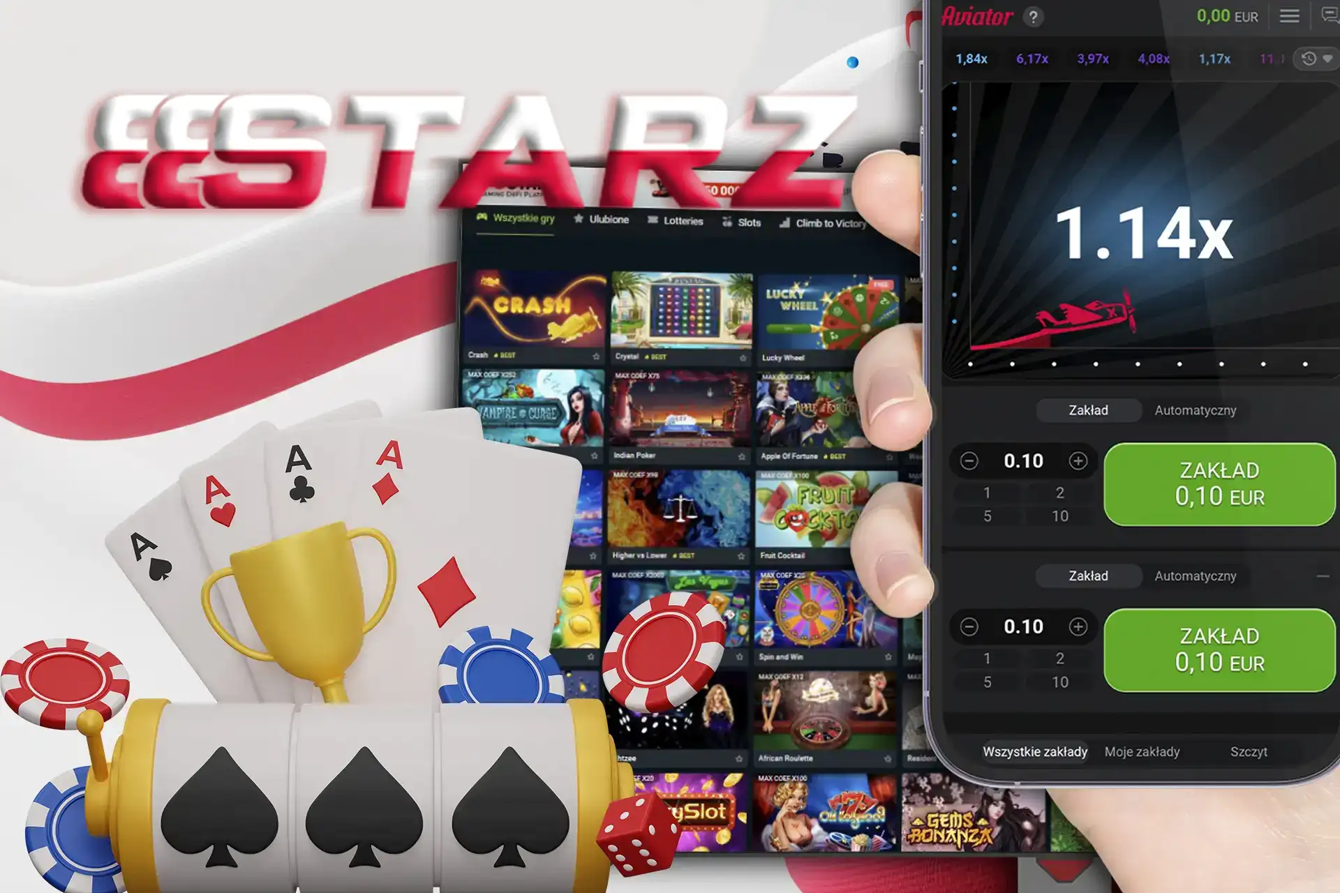 Graj w turniejach, grach i lotnikach na naszej platformie