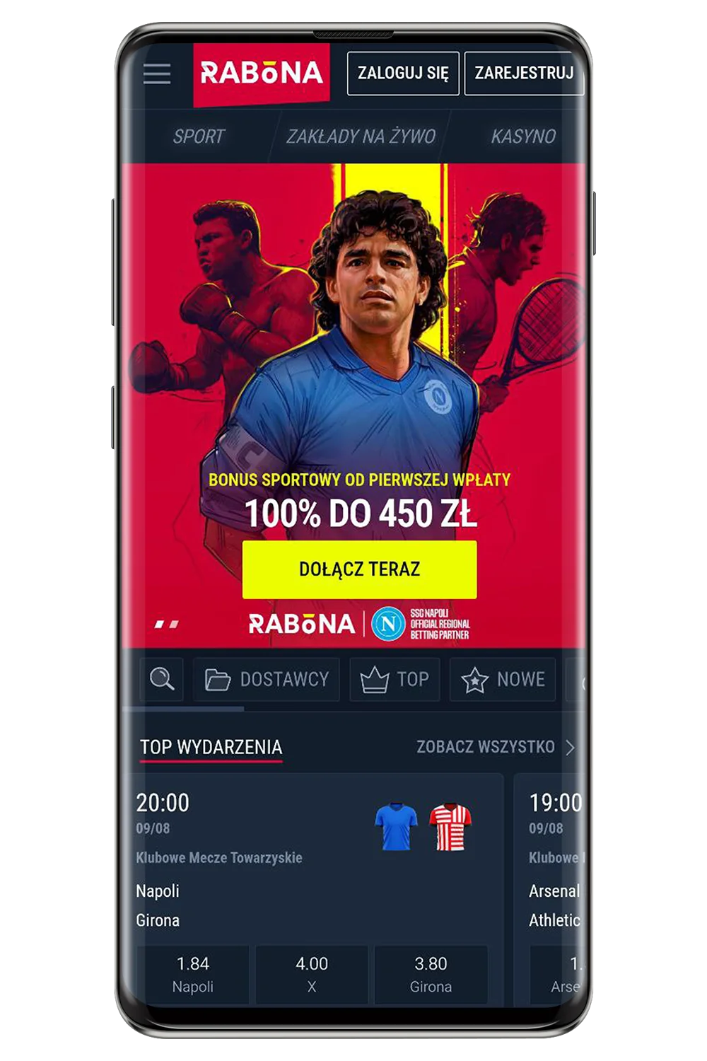 Zrzuty ekranu najlepszych zagranicznych bukmacherów