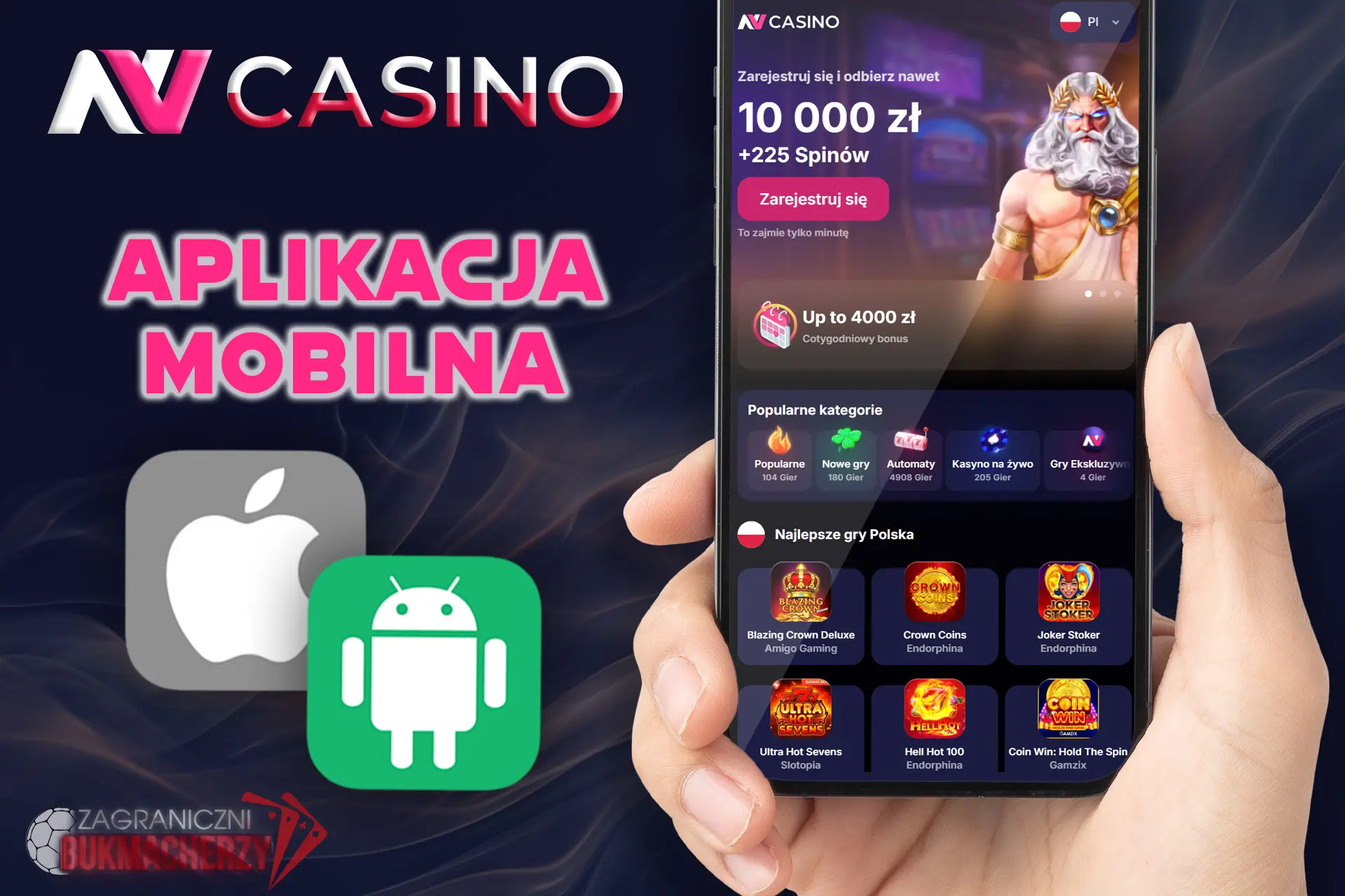Zainstaluj wygodną aplikację mobilną NV Casino
