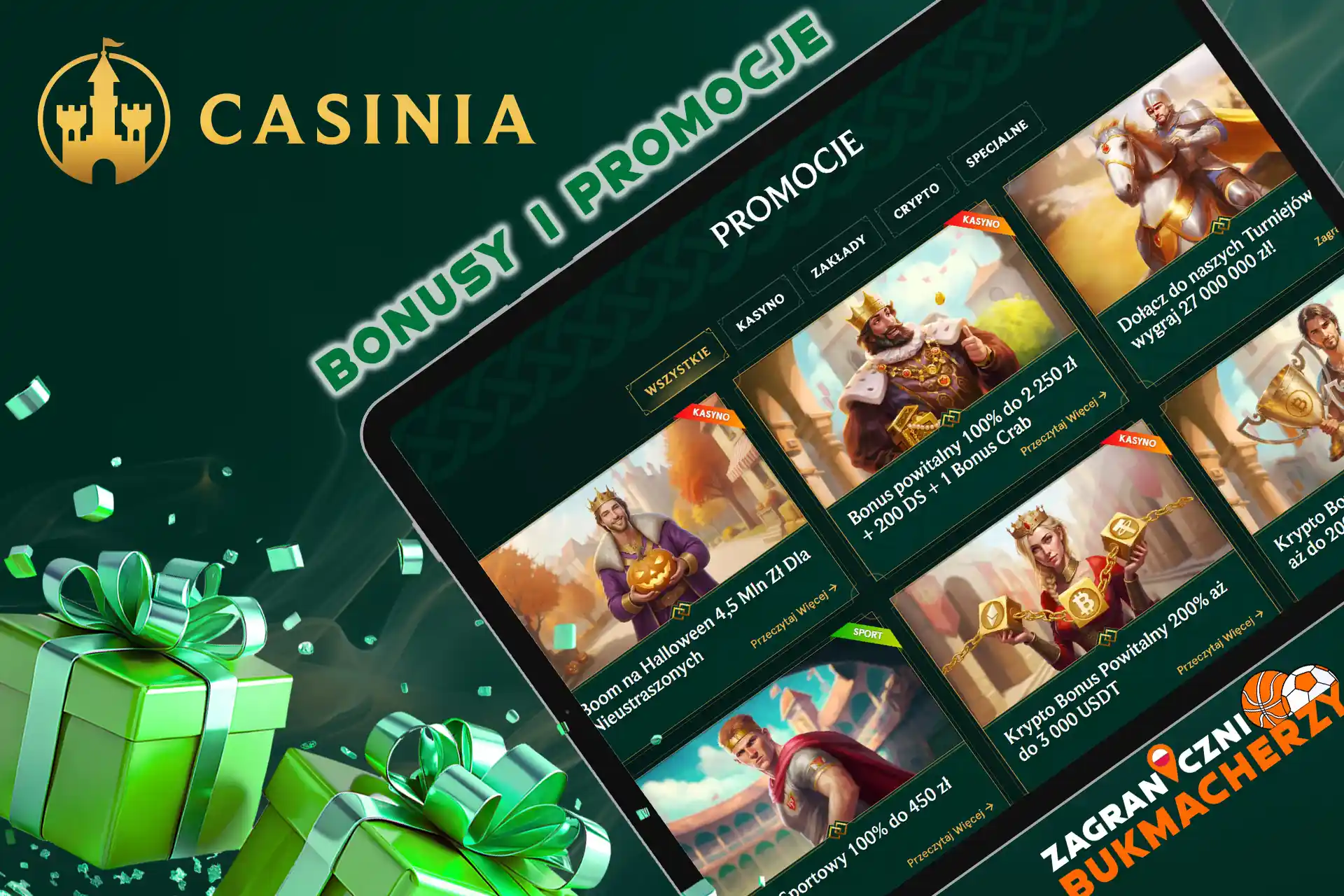 Zdobądź mnóstwo bonusów kasynowych