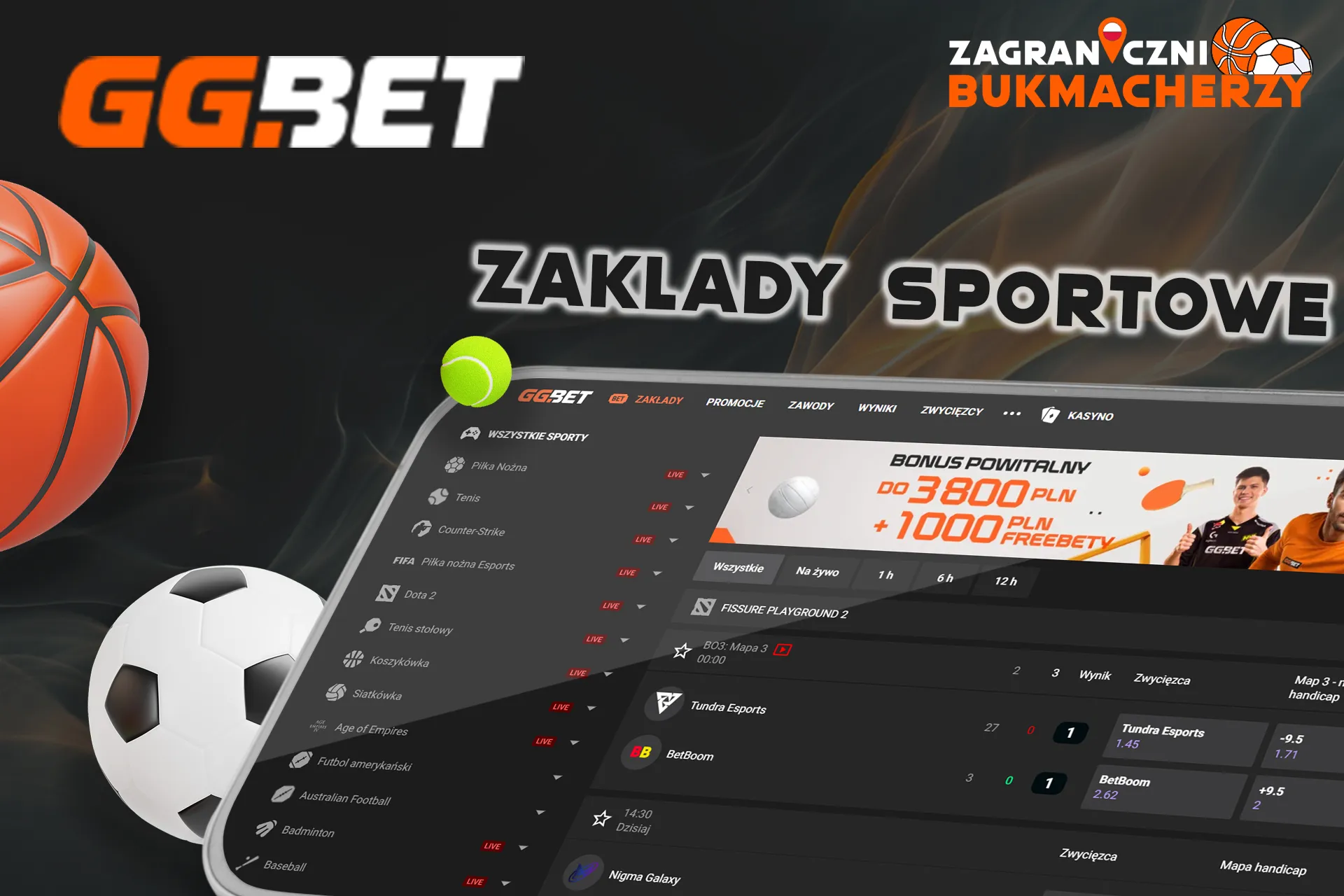 Postaw swoje zakłady sportowe na GGBet