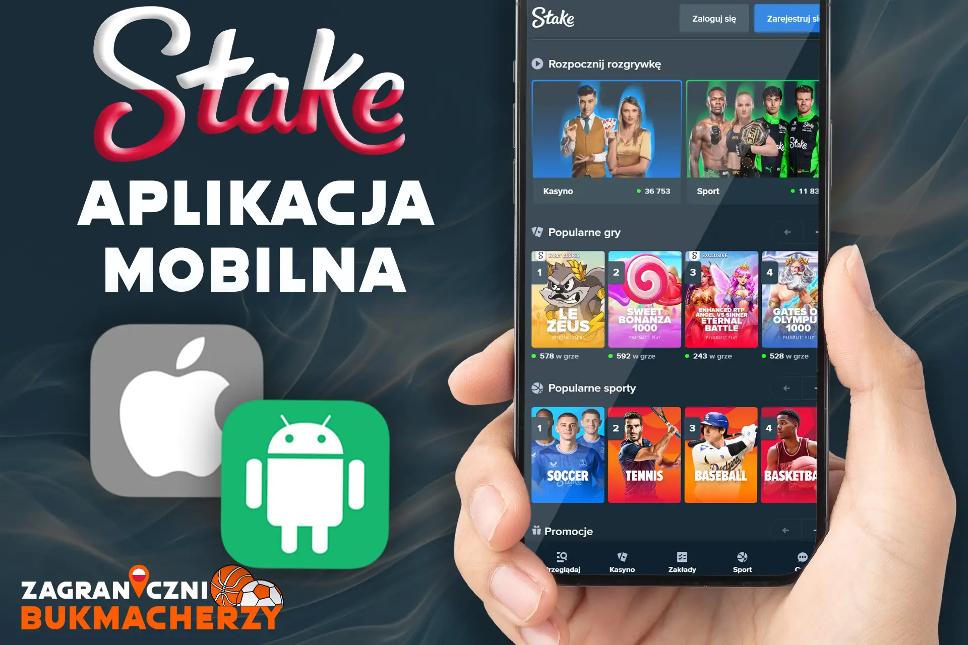 Zainstaluj wygodną aplikację mobilną kasyna